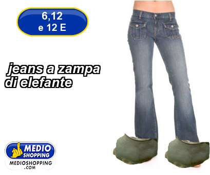 Medioshopping jeans a zampa di elefante